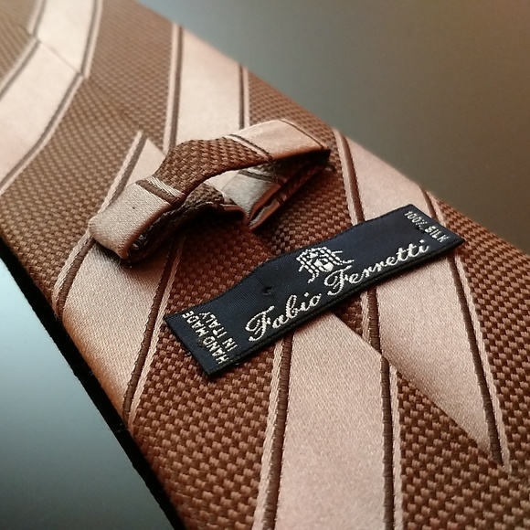 Fabio Ferretti mens silk tie 65" long - Picture 2 of 4